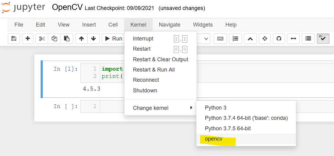 kernel on jupyter